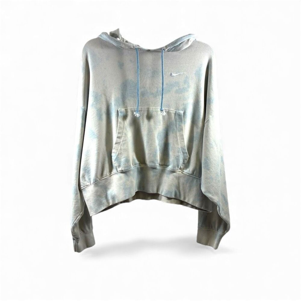 Nike Tie Dye Oversized Hoodie in Blue Size XS